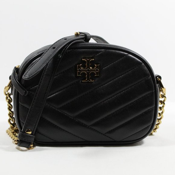 Tory Burch Handbags - Tory Burch Women's Kira Chevron Small Camera Bag - Black